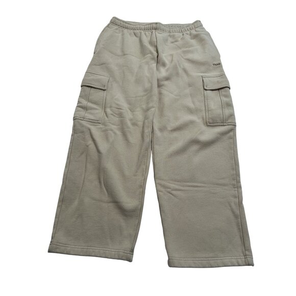 Aritzia Tna Cozy Sweatfleece Mega Cargo Sweatpant in Tan - Picture 1 of 3